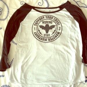 Sourpuss Working Stiffs Halloween Baseball shirt